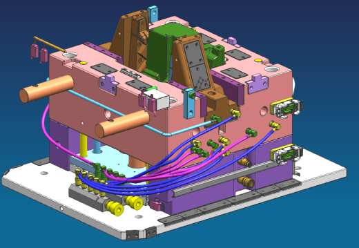 一套经典的配件模具设计图（含项目清单 3D 2D）缩略图