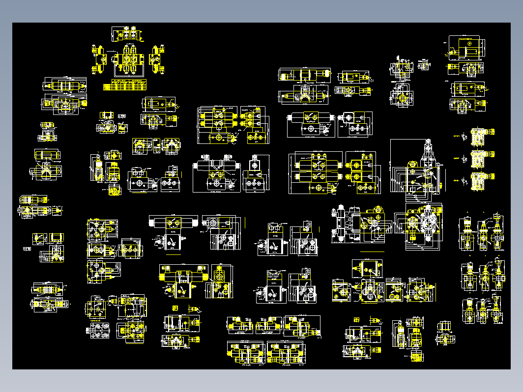 【】液压标准元件的CAD图