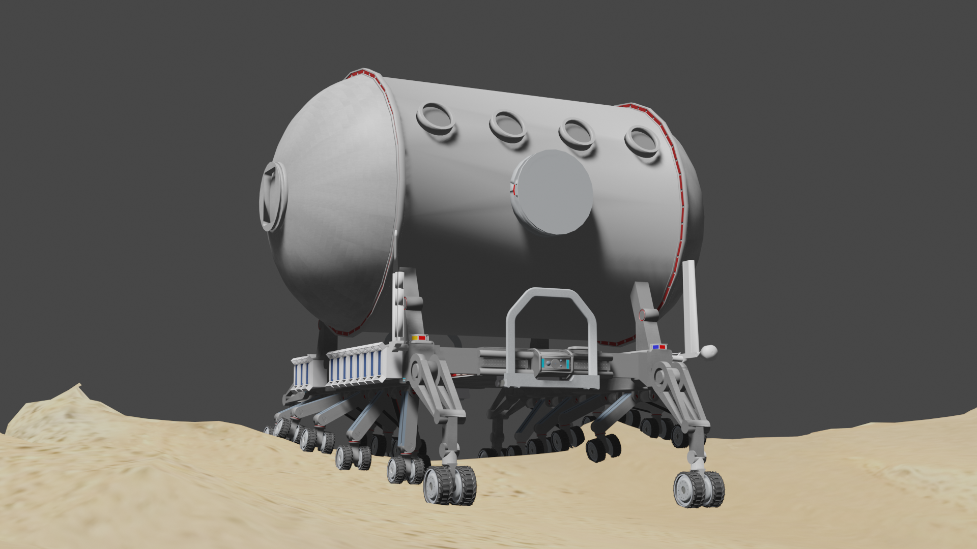 火星超重型物流运输车 Super Heavy Logistic Transport