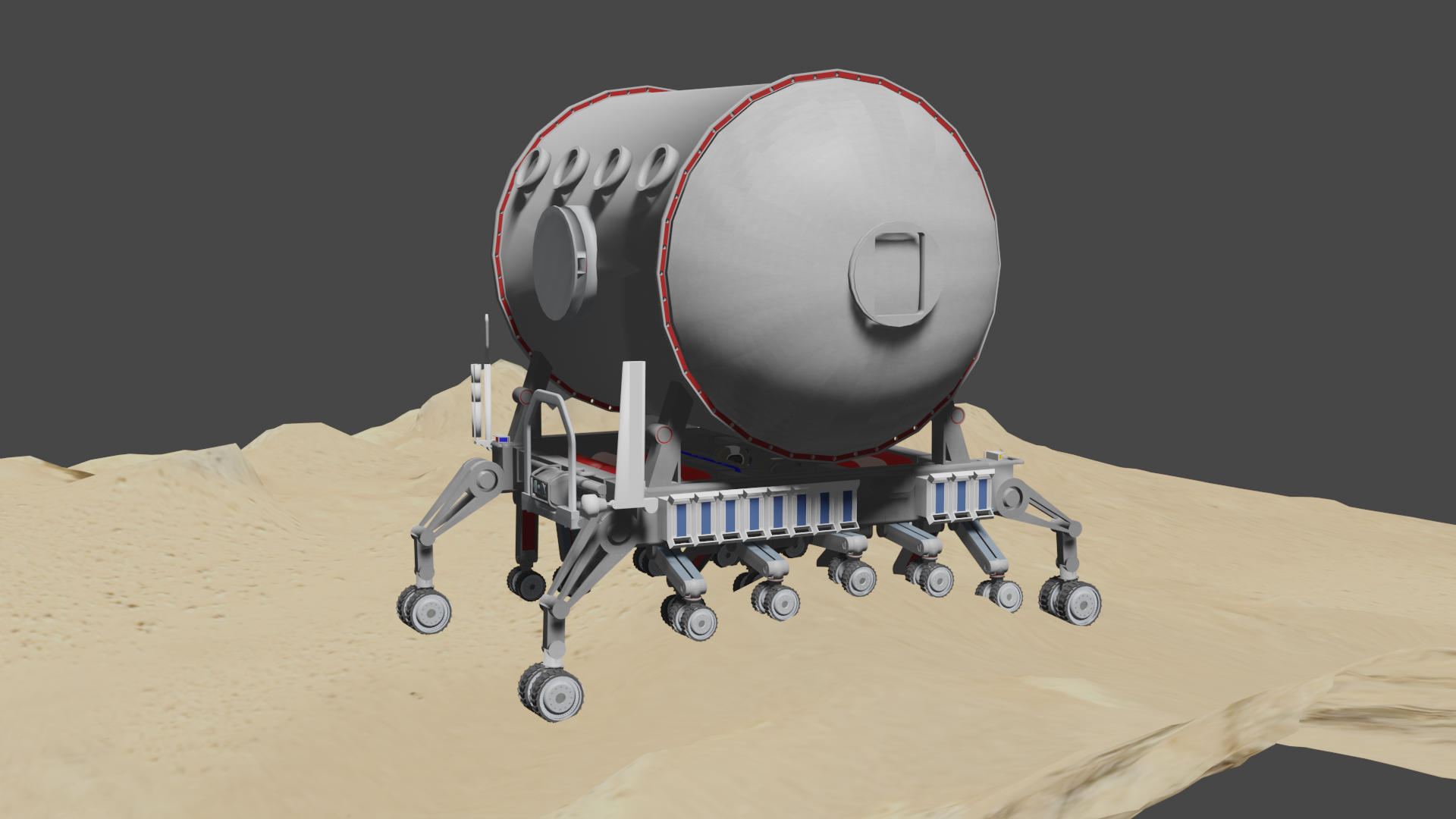 火星超重型物流运输车 Super Heavy Logistic Transport