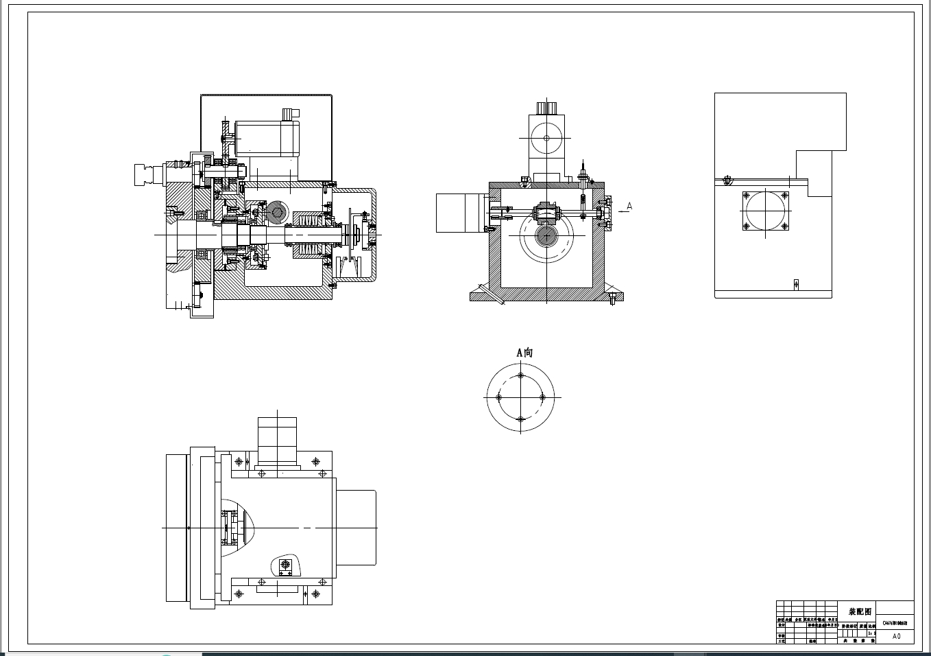 四工位电动刀架机械结构设计【原创】+CAD+说明书