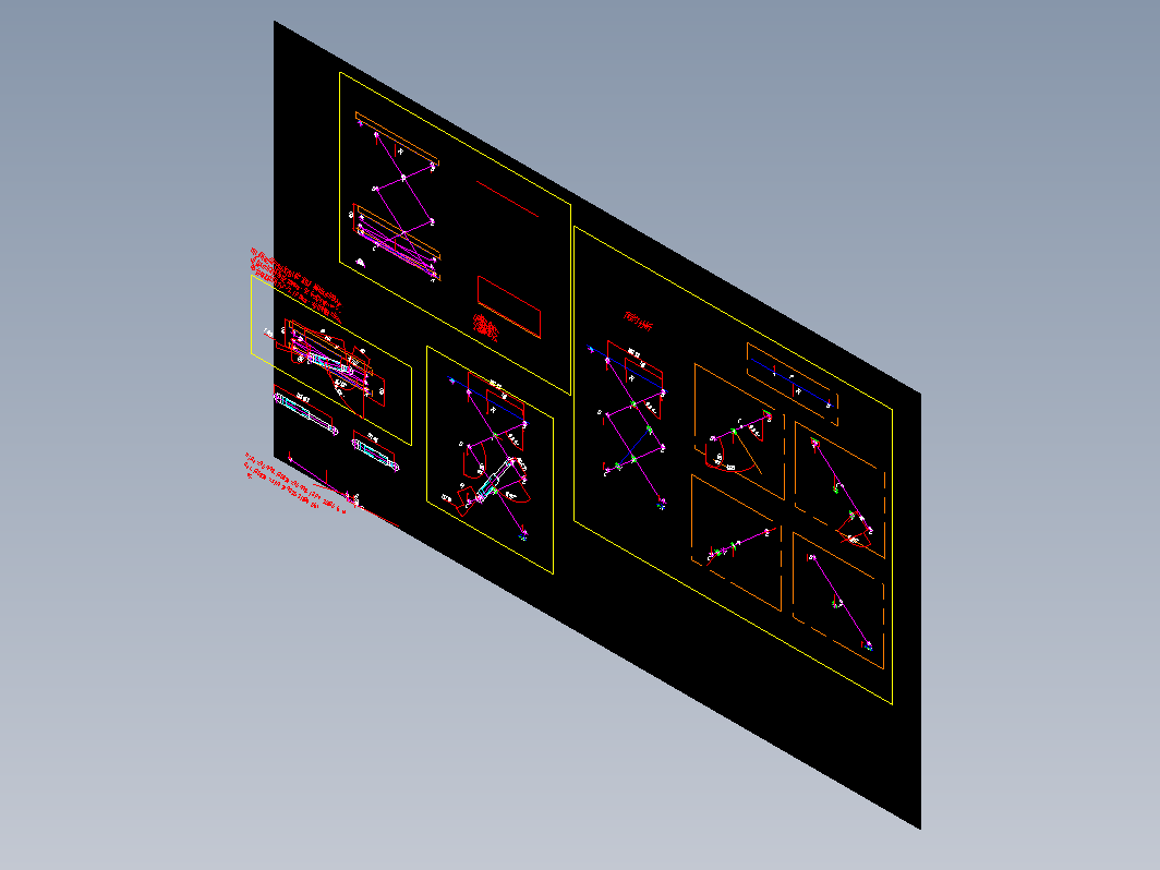 双叉升降平台受力数学模型