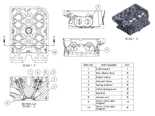 斯巴鲁SUBARU WRX EJ20水平对置发动机