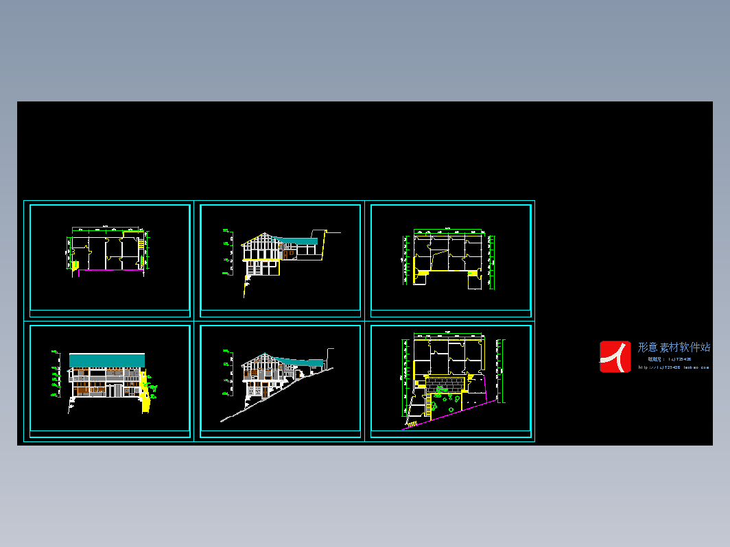 山地别墅建筑图