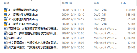 D许营渡槽矩形槽身墩式支撑设计CAD+说明缩略图
