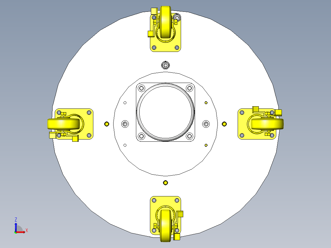 轻量储料器转台