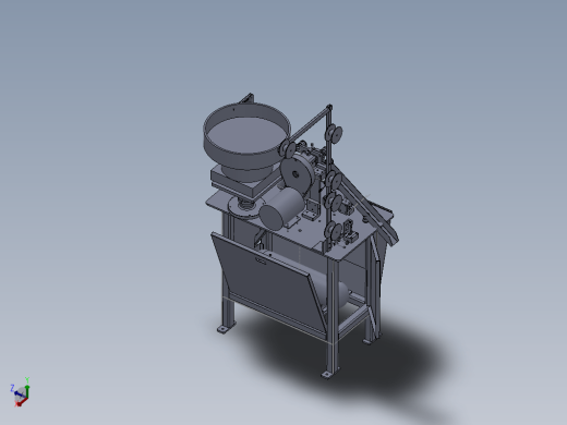 拉链行业7#金属拉链穿头机(含3D+工程图+BOM)