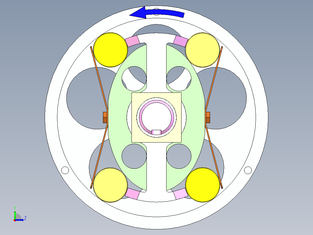 双向溢流离合器机构