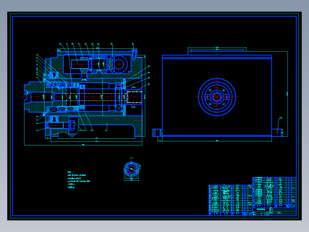 组合机床及其主轴箱设计CAD+说明书
