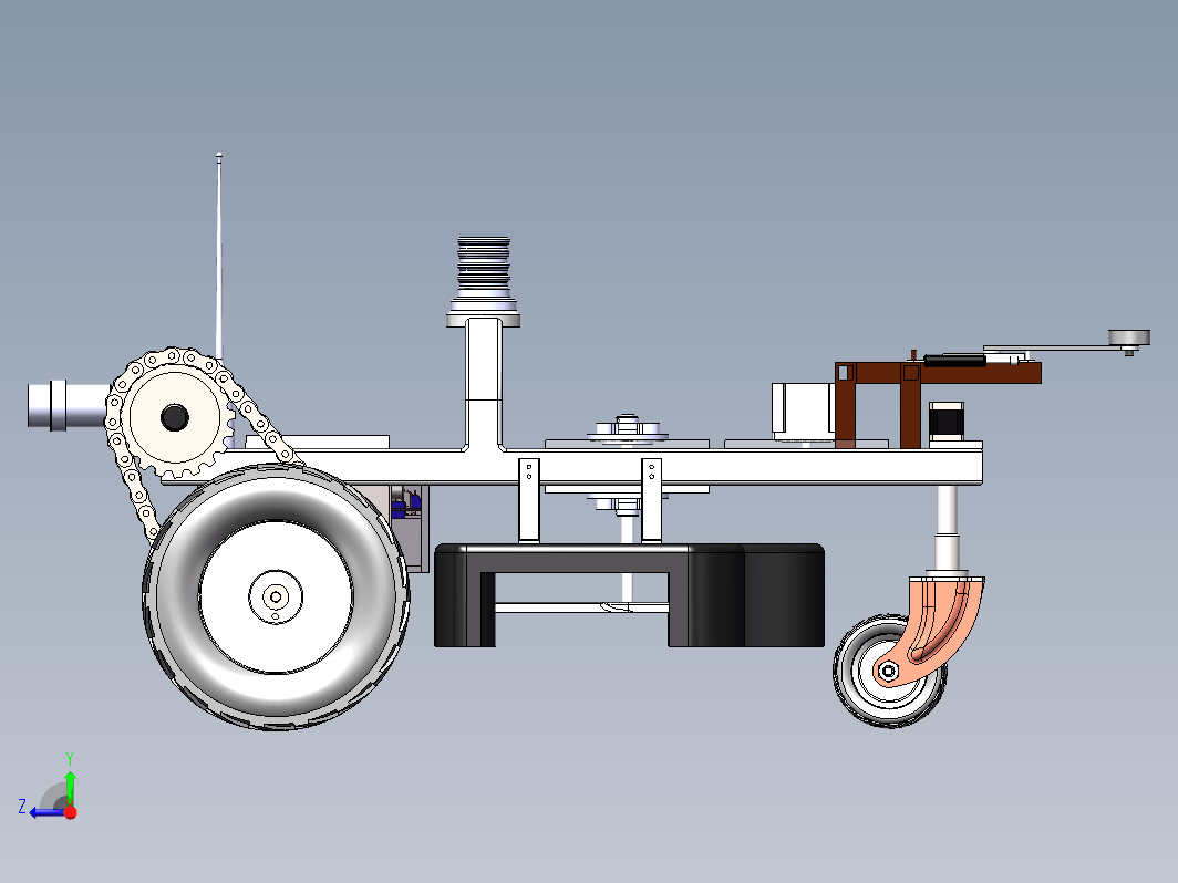 全自动碎草机设计三维SW2016带参+CAD+说明书