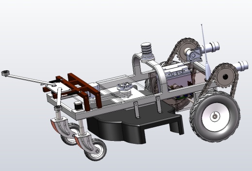 全自动碎草机设计三维SW2016带参+CAD+说明书缩略图