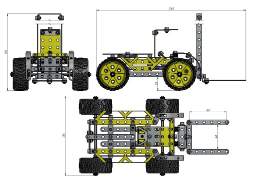 forklift简易玩具叉车