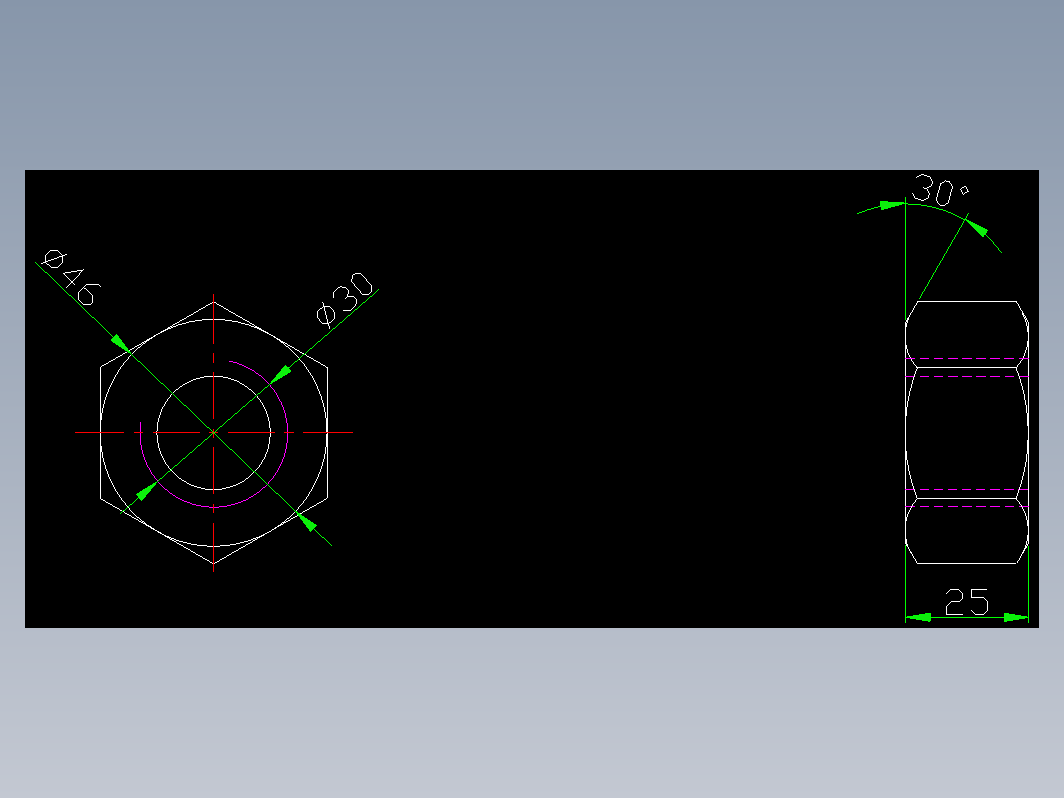 螺母-标准六角螺母（M30）