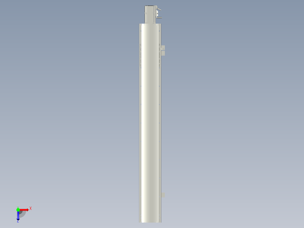 2019 新款120mm宽度双导轨单轴精密直线模组模型.120BS.L800.400W.3D