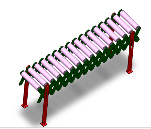 简易可伸缩滚筒输送机结构 Flexible Roller Conveyor