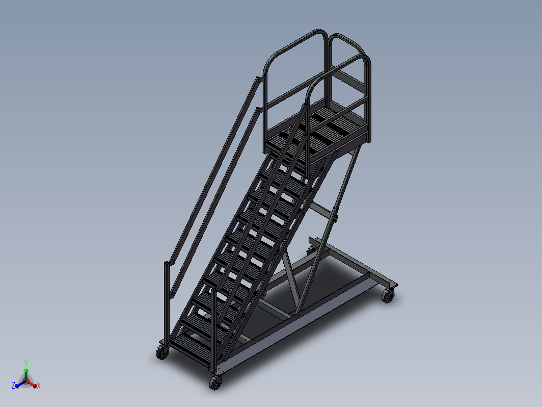 铝材工业楼梯