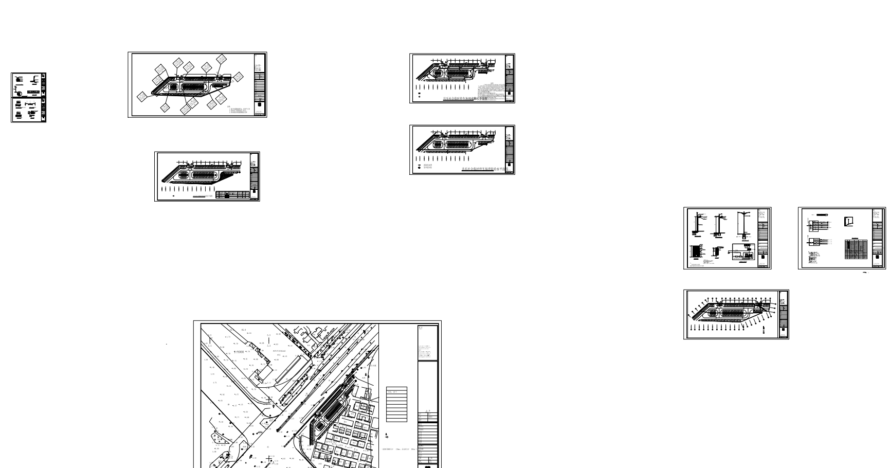 公共临时停车场及排水绿化工程图