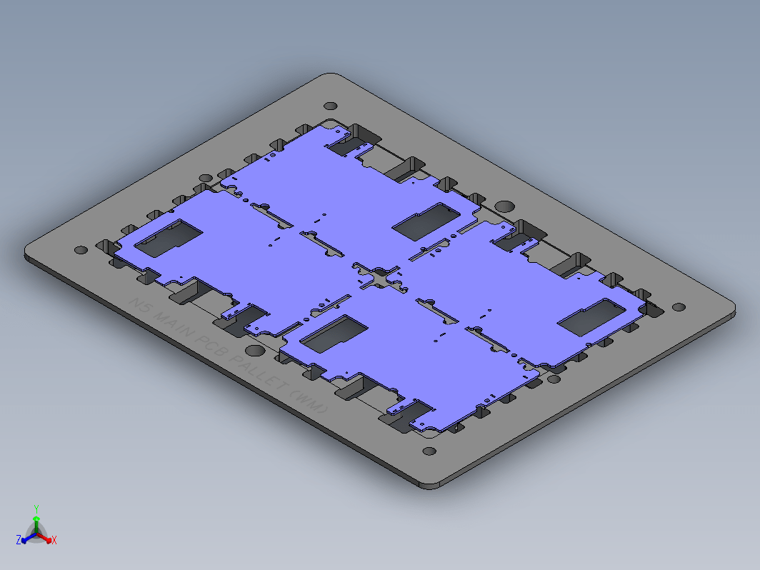 用于手机的pcb安装托盘