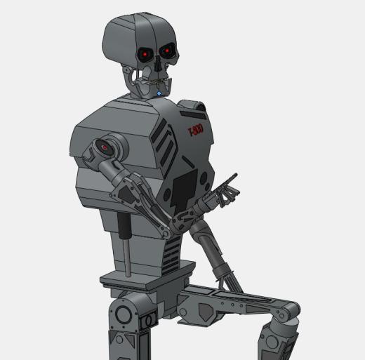 终结者T800骷髅头造型简易机器人缩略图