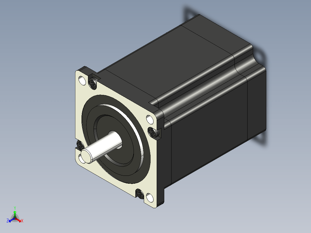 步进电机3D图57J1880-450