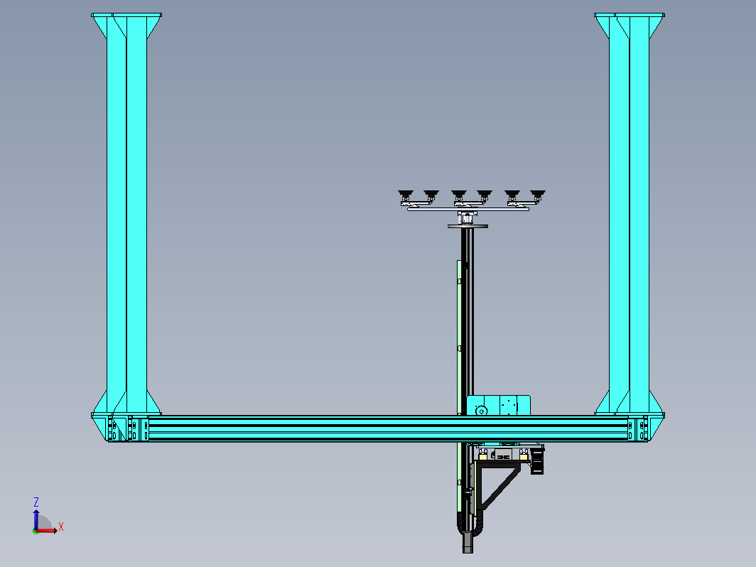 玻璃板件的桁架式吸盘搬运机构