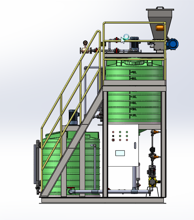 1000L凝结剂加药设备三维SW2016带参