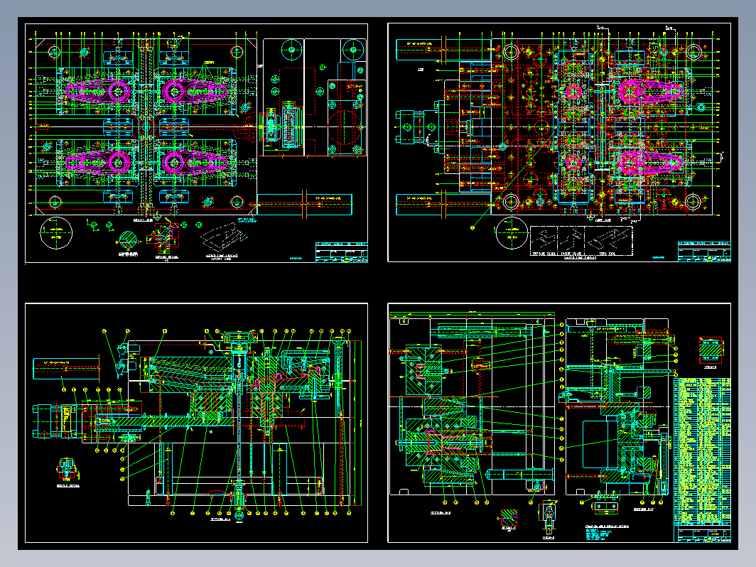 模具结构图—039热嘴油缸