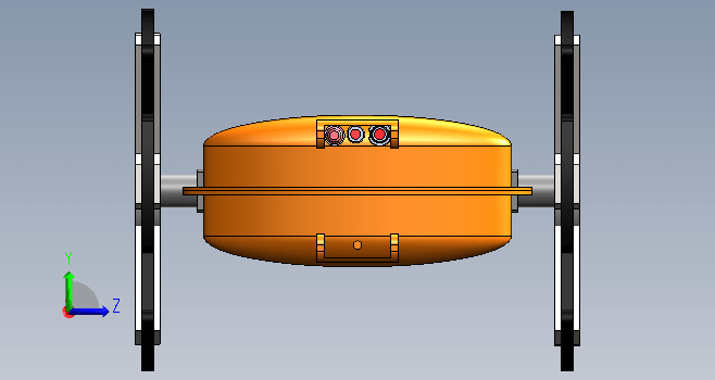 星轮探测机器人模型设计