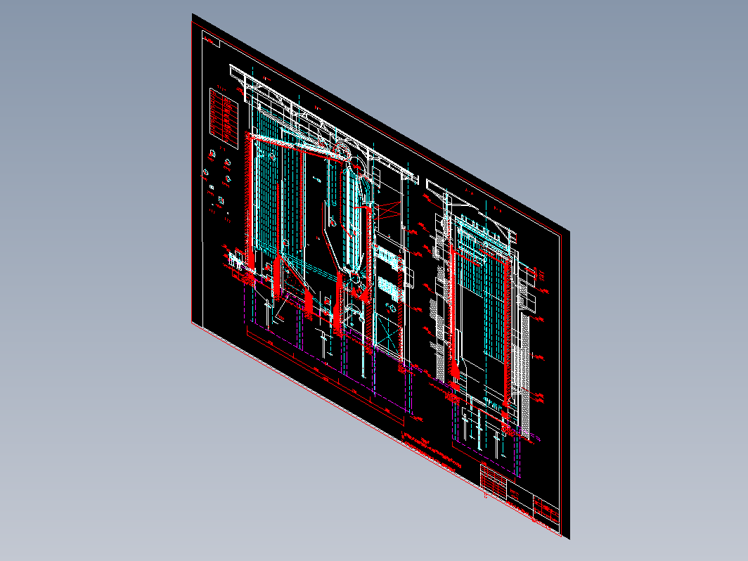 SHX35-2.45_350-AⅠ循环流化床锅炉图纸