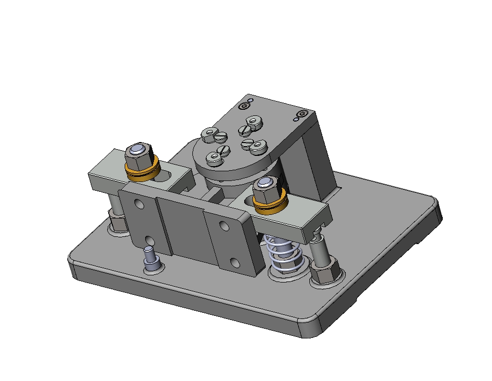 轴承座工艺及钻4-M6夹具设计三维SW2010带参+CAD+说明书