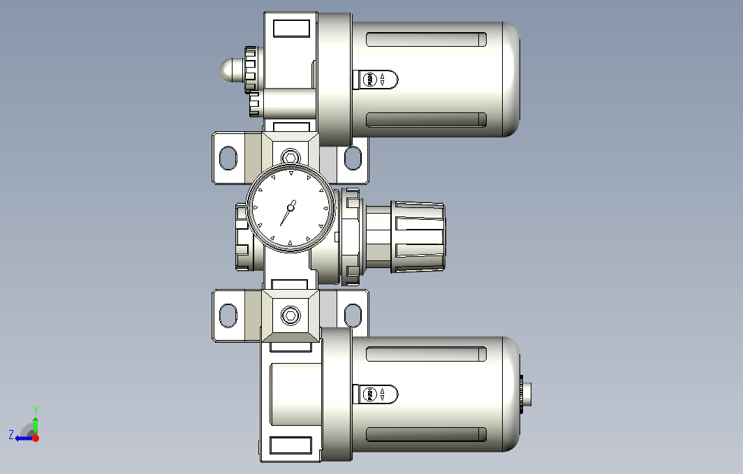 气源处理元件三点式组合3D-CC-400-A系列