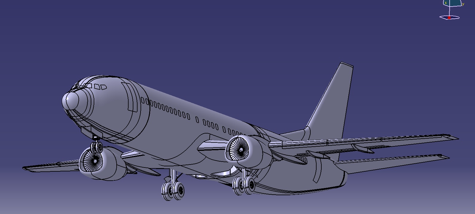 波音737-400飞机简易