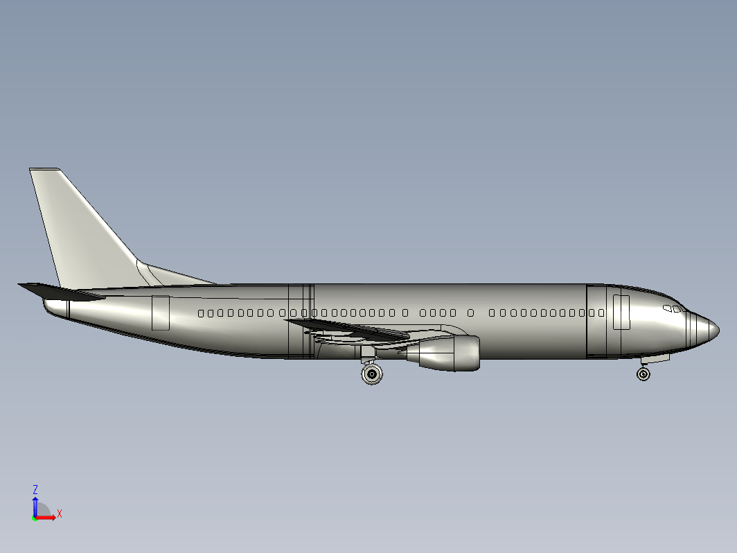 波音737-400飞机简易