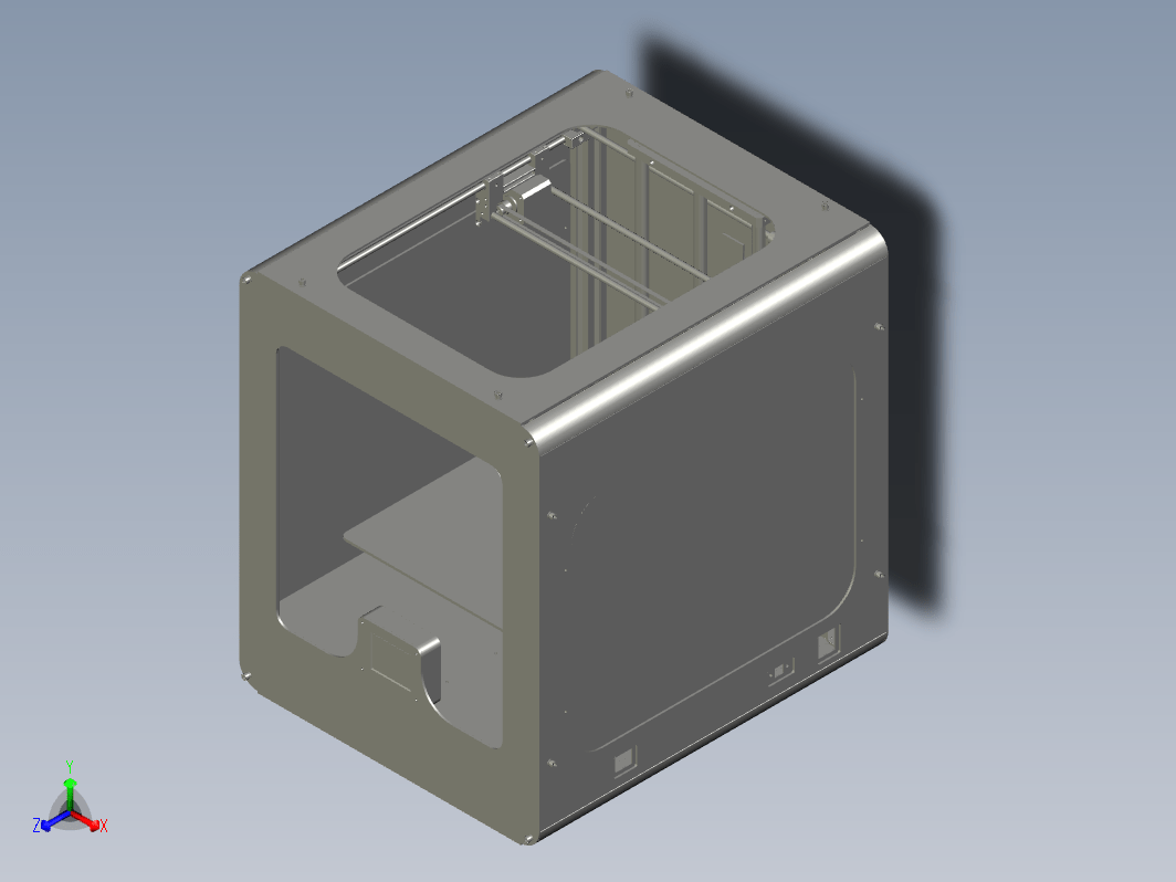 3D打印机办公打印机三维Step无参