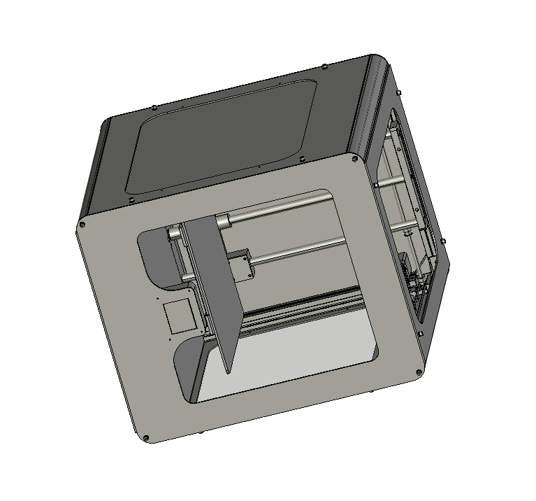 3D打印机办公打印机三维Step无参