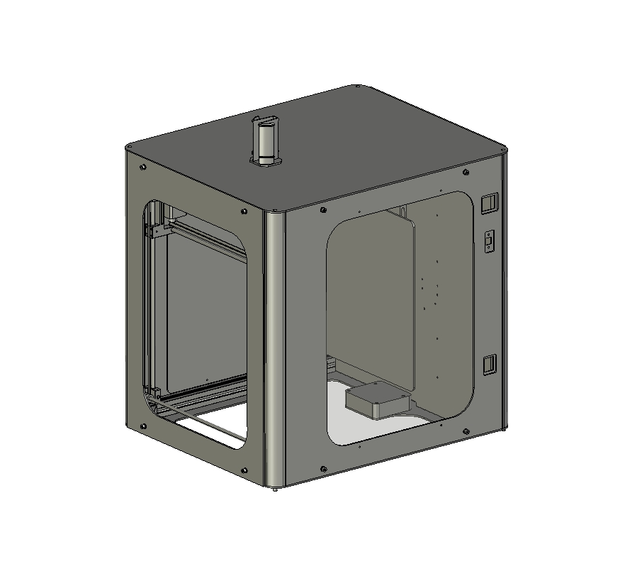 3D打印机办公打印机三维Step无参