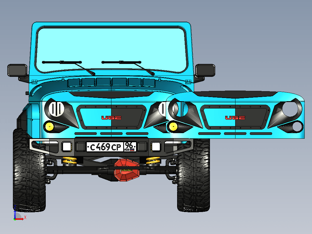 UAZ越野吉普车