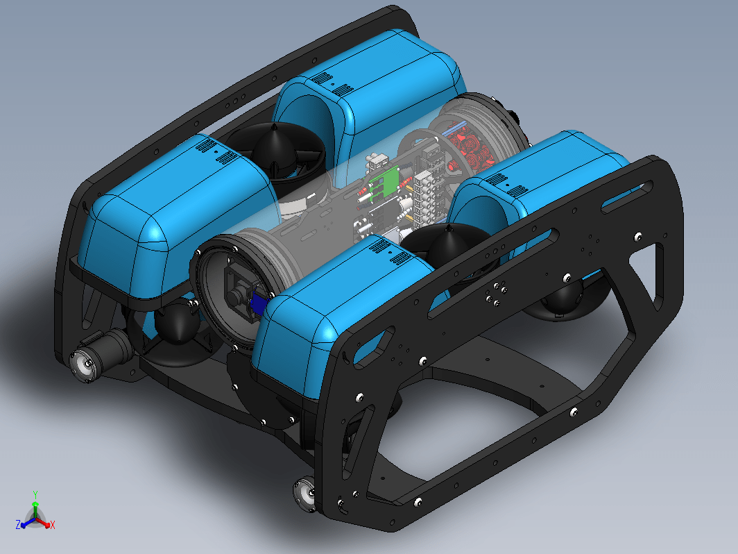 ROV2水下机器人精细三维建模