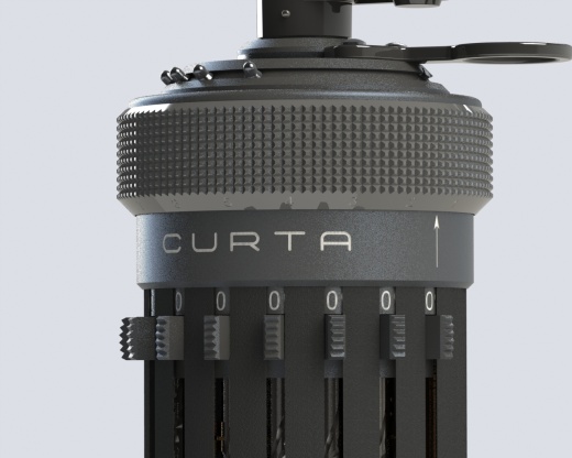 Curta手持机械式计算机器3D图纸(Type 1 ca 1930)缩略图