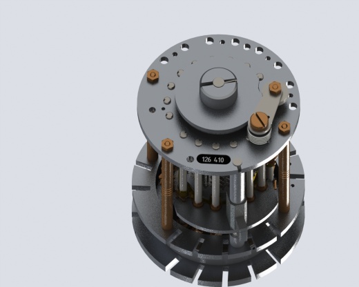 Curta手持机械式计算机器3D图纸(Type 1 ca 1930)缩略图