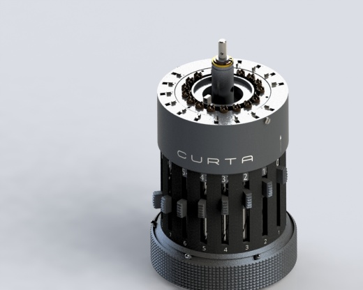 Curta手持机械式计算机器3D图纸(Type 1 ca 1930)缩略图