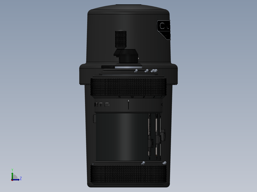 Curta手持机械式计算机器3D图纸(Type 1 ca 1930)