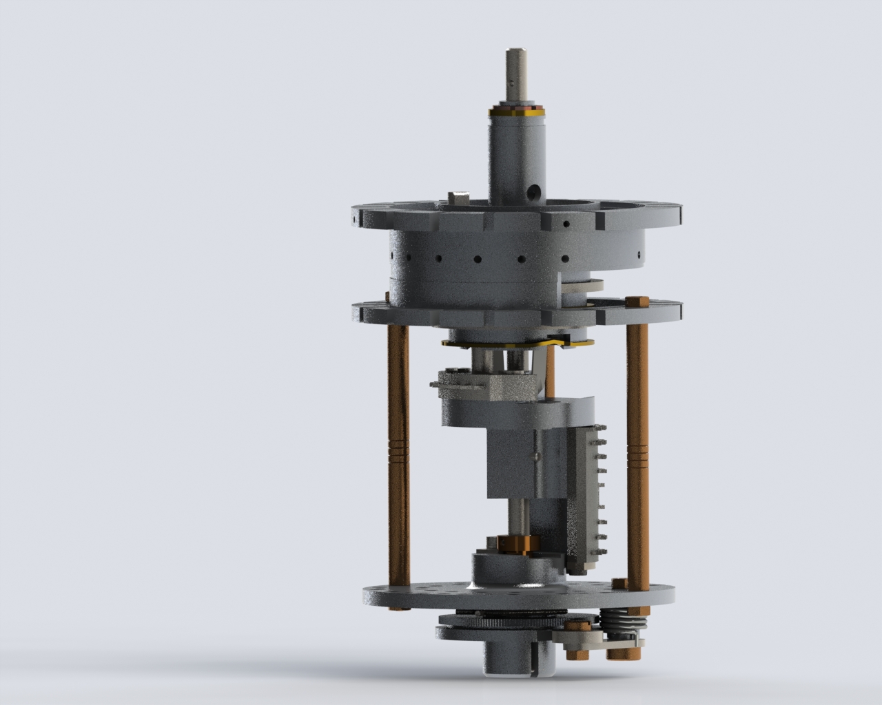 Curta手持机械式计算机器3D图纸(Type 1 ca 1930)