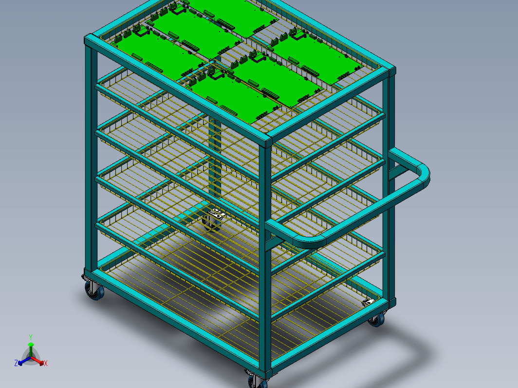 PCB烘烤周转车