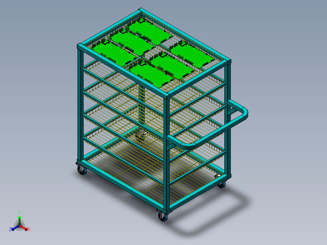 PCB烘烤周转车