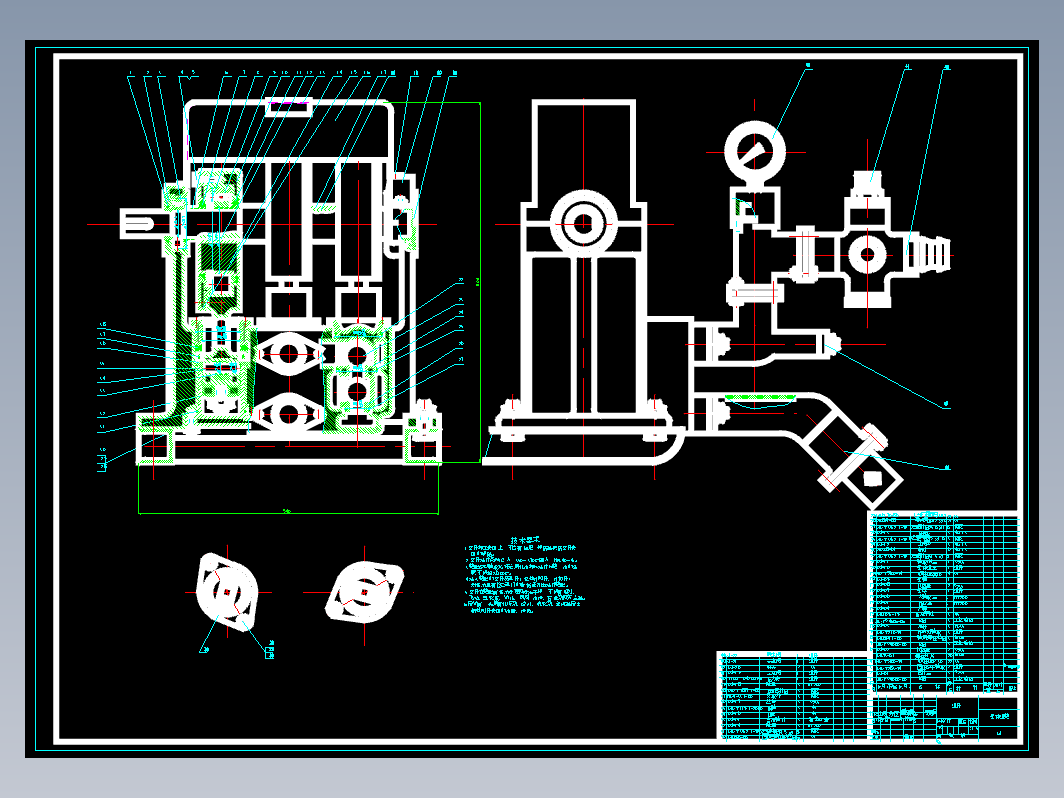 立式柱塞泵设计CAD+说明书