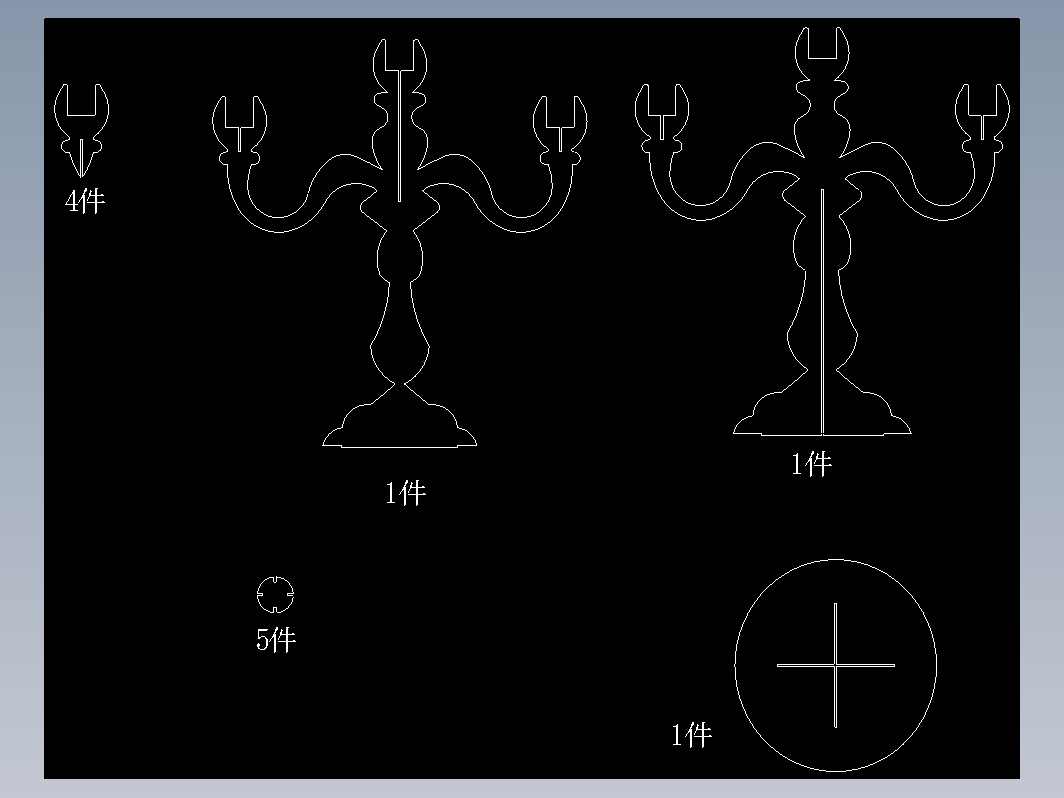 3D-灯烛台