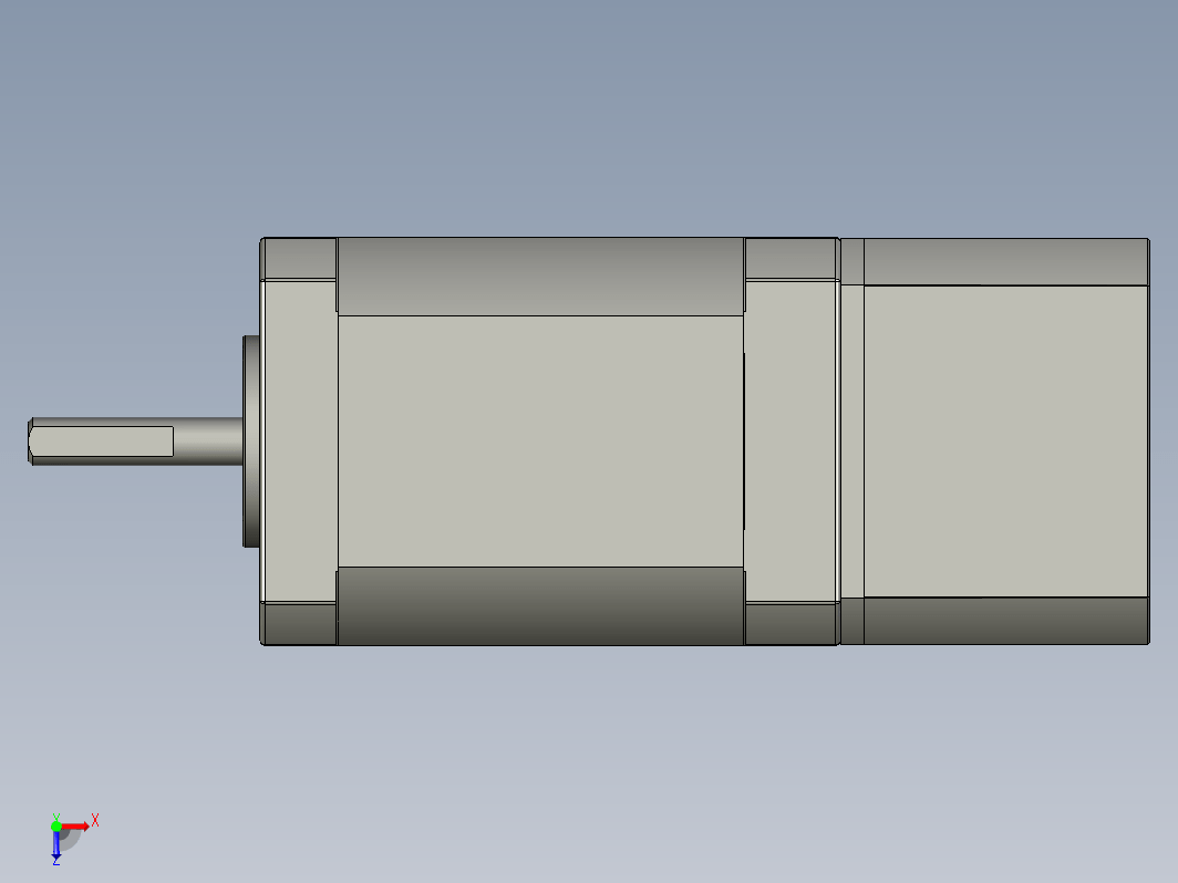 YK42HB60-02A-SC  42mm两相步进刹车电机（3D）