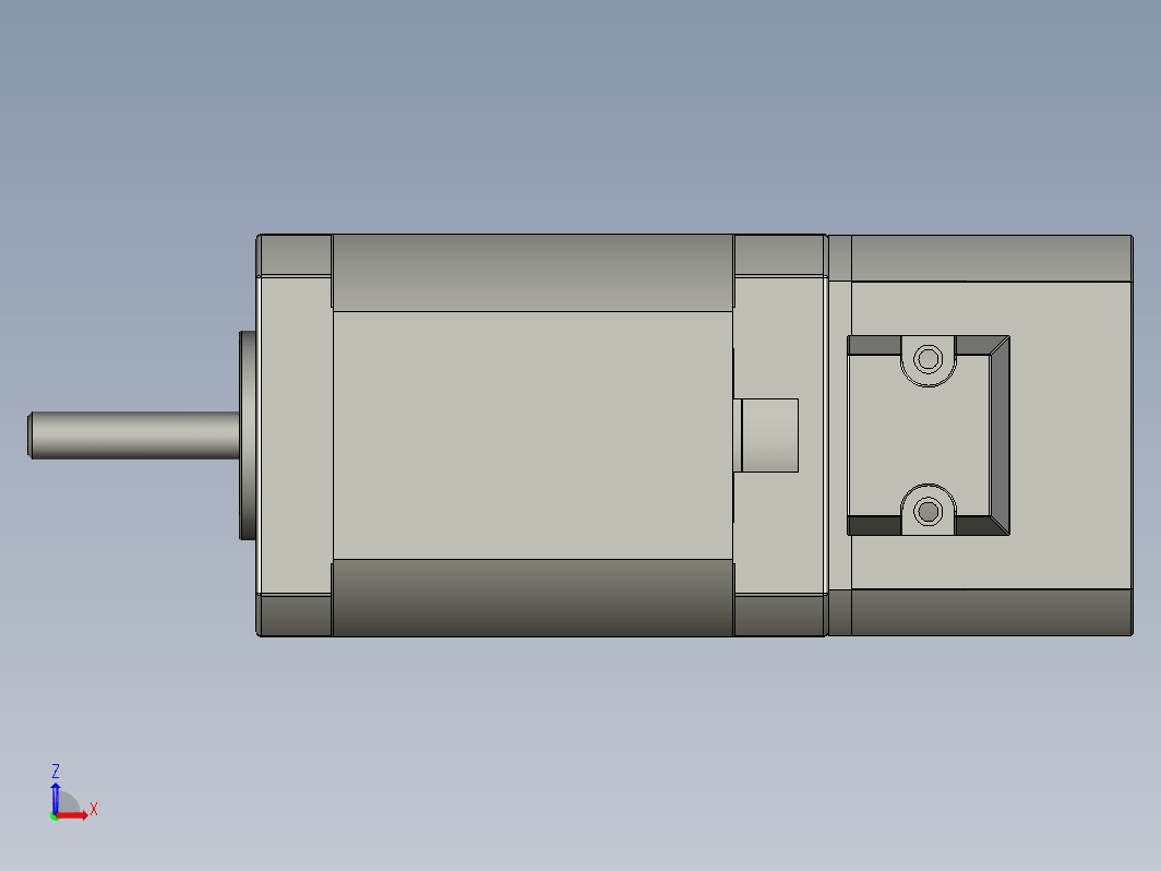 YK42HB60-02A-SC  42mm两相步进刹车电机（3D）