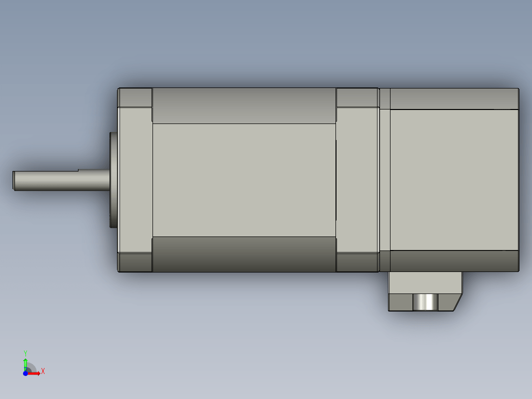 YK42HB60-02A-SC  42mm两相步进刹车电机（3D）